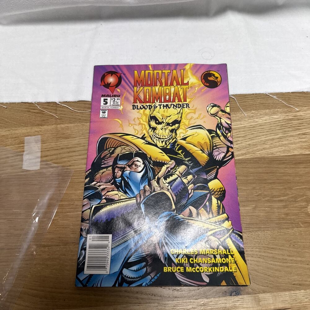 MORTAL KOMBAT BLOOD & THUNDER 5 (1994, MALIBU COMICS) Video Game HTF